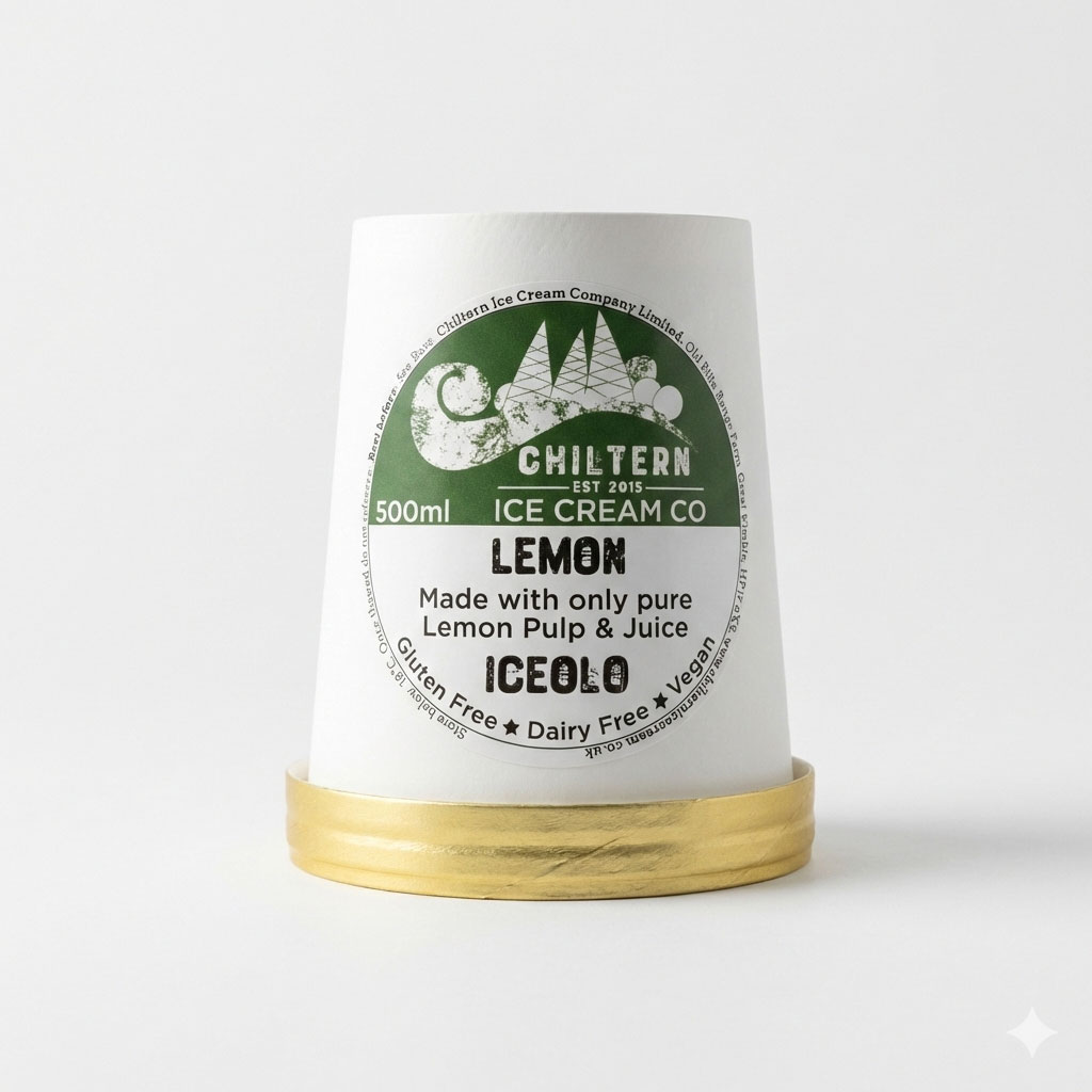 A tub of 500ml lemon iceolo